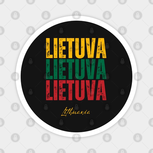 Lithuania flag, lithuanian flag Magnet by eka123